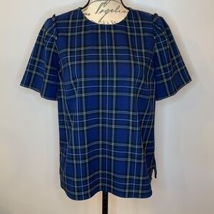 Draper James ‘Angie’ plaid short sleeve top 8